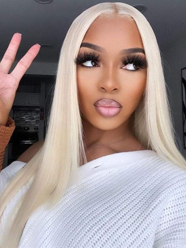 Silky Straight Blonde Wig